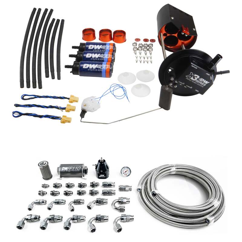 DeatschWerks X3 Triple Pump (1245 LPH) Fuel Module for 2005-2018