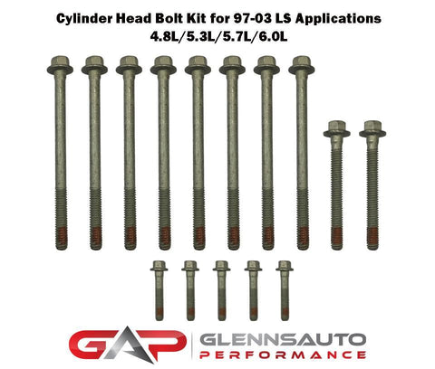 Glenn's Auto Performance PAIR of Cylinder Head Bolt Kits for 1997-2003 LS Engines