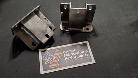 Atomic Fab Raw Finish / Installed AFP Solid Engine Mounts for 2001-2006 2500/3500 8.1L GM Trucks