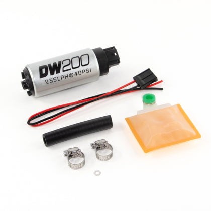 DeatschWerks DEATSCHWERKS DW200 FUEL PUMP w/ UNIVERSAL INSTALL KIT - 255 LPH - 9-201-1000