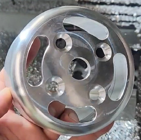 4.5-Inch 25% Overdriven Water Pump Pulley for PRW 1999-2007 GM Truck Water Pump