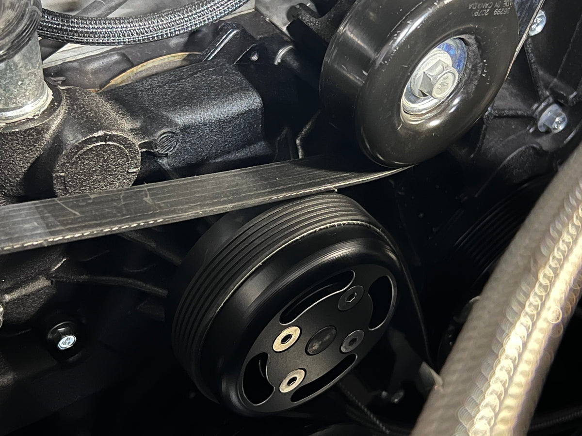 4.5-Inch 25% Overdriven Water Pump Pulley for PRW 1999-2007 GM Truck W ...
