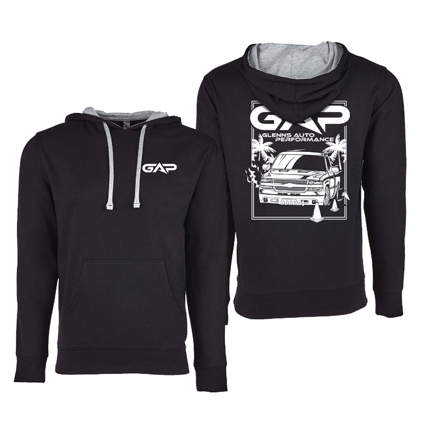 GAP Autocross Truck Hoodie (Black w/ Heather Gray Hood)