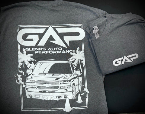 Glenn's Auto Performance GAP Autocross Truck T-Shirt (Heavy Metal Heather)