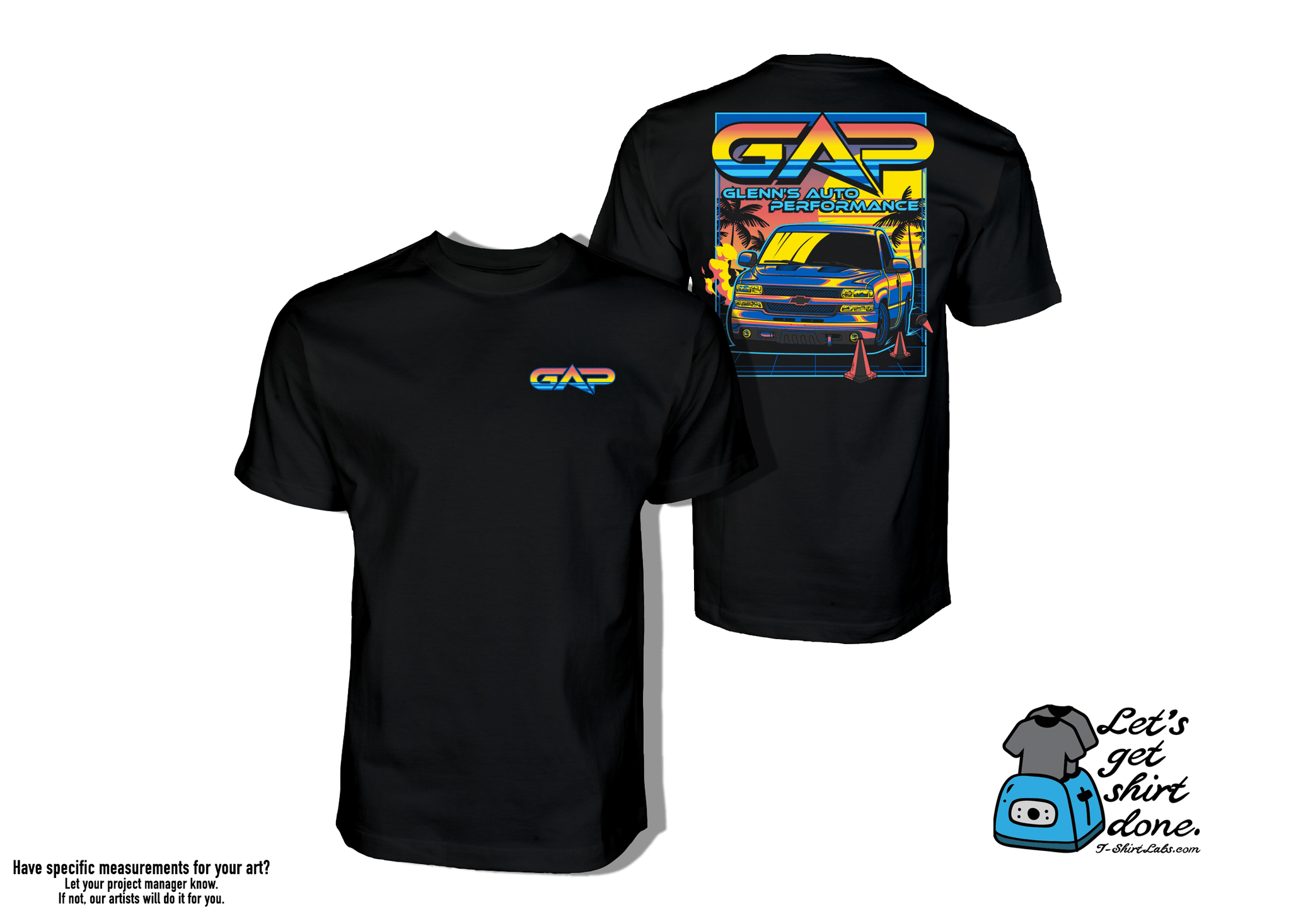 GAP *Limited Edition* Autocross Truck T-Shirt (Black w/ Color)