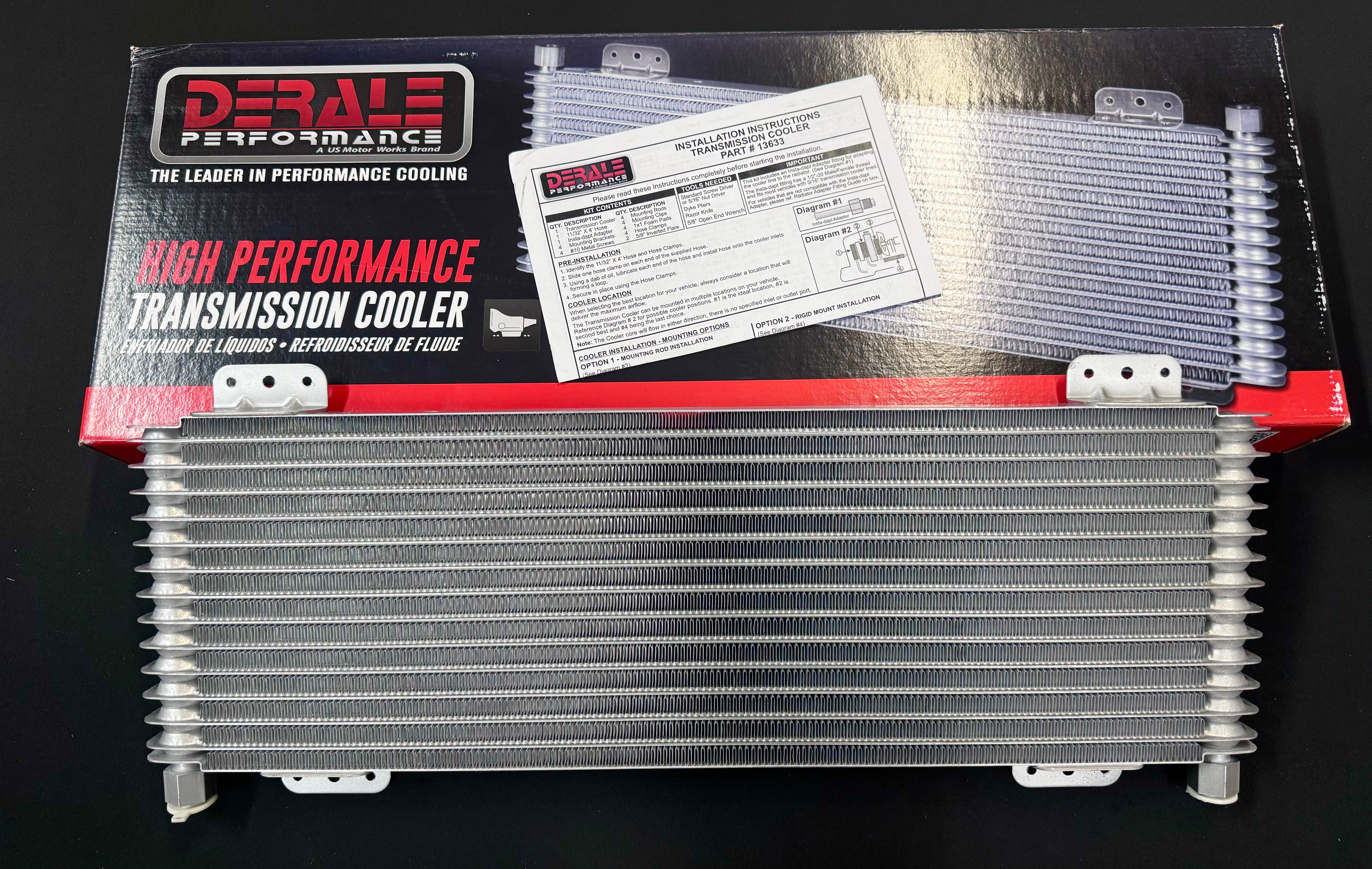 Derale 40K 13-Row Series 9500 Transmission Cooler - 13633