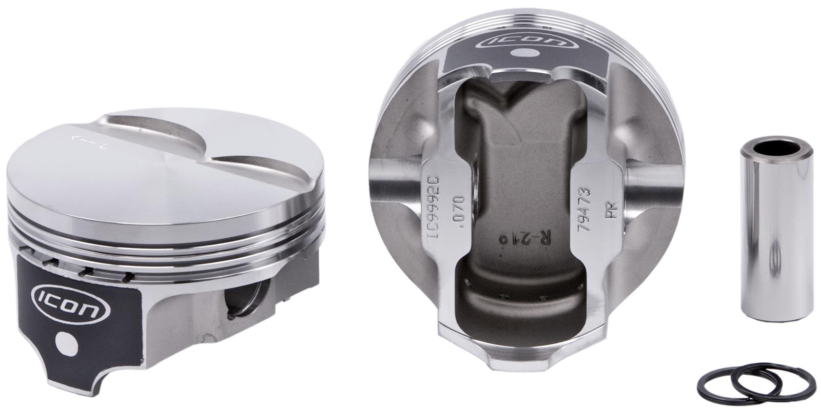 ICON FHR Series Forged Pistons for Gen 3/4 LS (6.125” rod length) - Set of 8