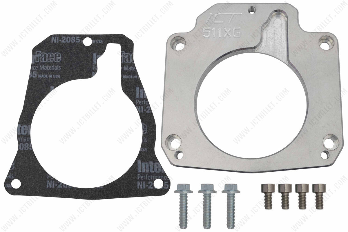 ICT Billet 3-Bolt Throttle Body to 4-Bolt Intake Adapter – Glenn's Auto ...