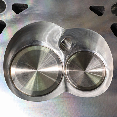 Mangum Racing 229cc LS1 Style CNC Ported Cathedral Cylinder Heads PAIR - Assembled - 4 Bolt
