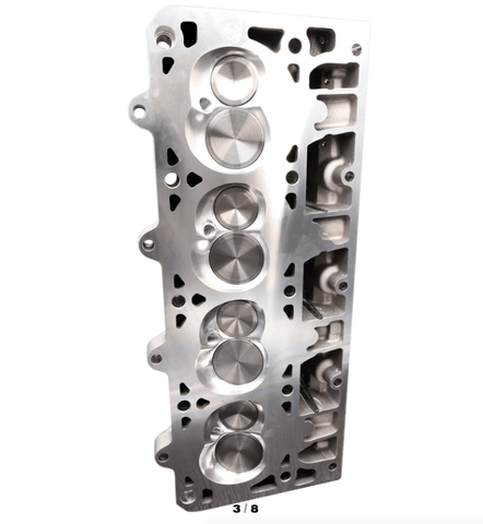 Mangum Racing 235cc CNC Ported Cathedral Cylinder Heads PAIR - Assembled - 6 Bolt