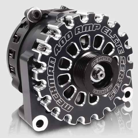 Mechman 1999-2004 / Black Mechman 400 Amp Elite Series Billet Alternator for 1999-2018 GM Truck