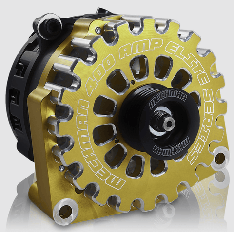 Mechman 400 Amp Elite Series Billet Alternator for 1999-2018 GM Truck