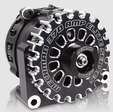 Mechman Mechman 370 Amp Elite Series Black Billet Alternator for 1999-2018 GM Truck