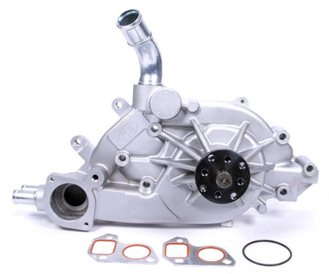 PRW Natural; No Bolts / Yes; Include 187 Degree (OE Temp) / Yes; Include PRW Black 6-Inch Pulley PRW High Flow Water Pump for 1999-2007 GM Truck