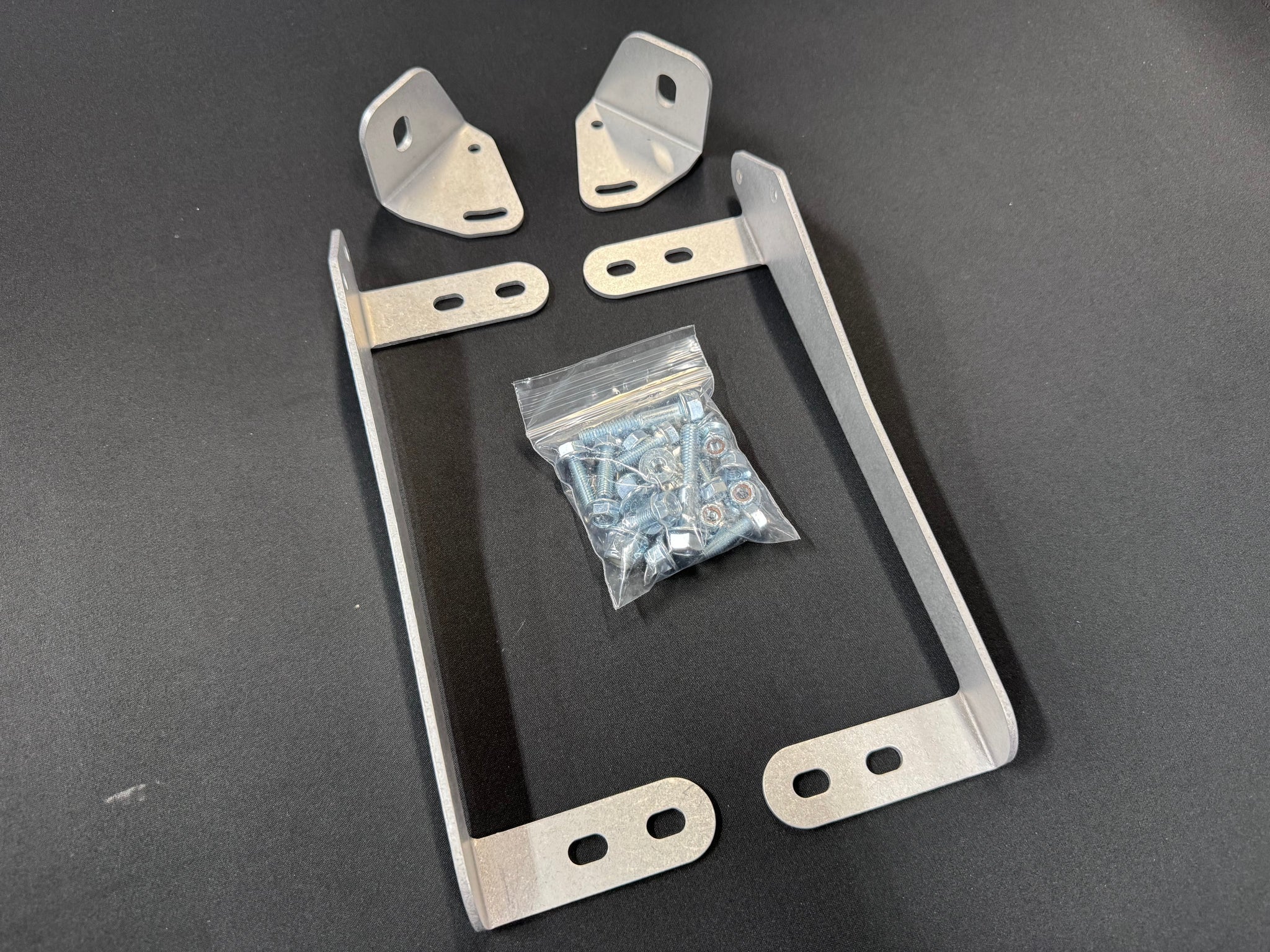 Rowan's Rides Low Mount Adjustable 40K Transmission Cooler Brackets for 99-13 GM Truck