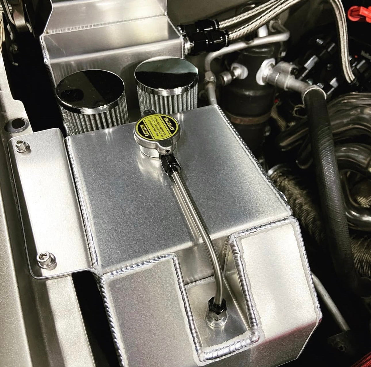 SNAILFAB TRIPLE COMBO CATCH CAN/EXPANSION TANK - 2007-2013 GM TRUCK ...
