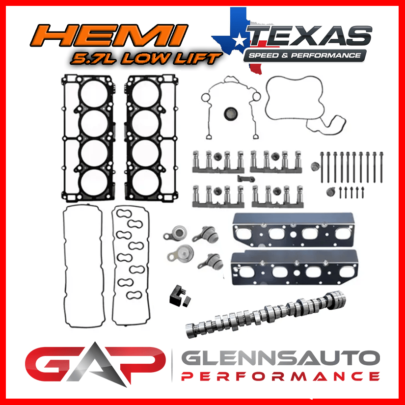 Texas Speed 09+ 5.7L HEMI Complete MDS Delete Kit w/ TSP Low Lift Truck Cam Kit