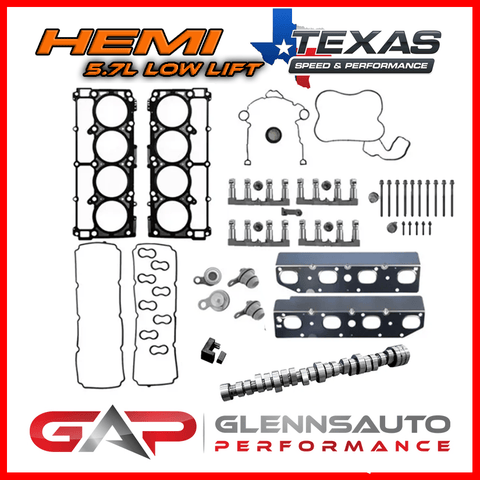 Texas Speed 09+ 5.7L HEMI Complete MDS Delete Kit w/ TSP Low Lift Truck Cam Kit