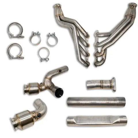 Texas Speed & Performance Texas Speed (TSP) 1999-2013 GM Truck 1-7/8" Long Tubes w/ Catted Y-Pipe
