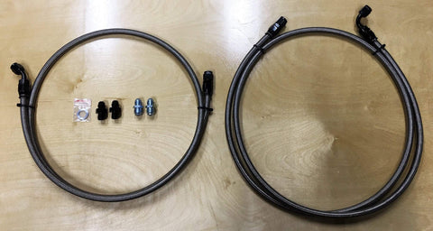 PTFE Braided Stainless Transmission Line Set - 99-07 GM Truck