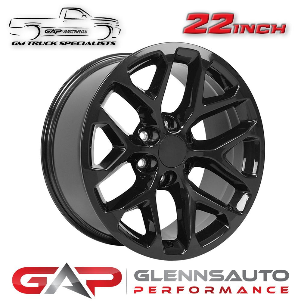 6-Lug 22x9 Gloss Black GMC 