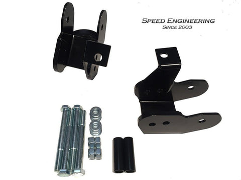 Speed Engineering Black Lower Control Arm Relocation Brackets 93-02 Camaro