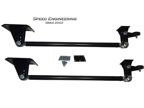 Speed Engineering Black / Yes (Axle Has Been Flipped) Traction Bars 99-18 GM Truck