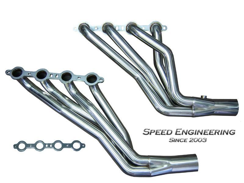 SPEED ENGINEERING LONG TUBE HEADERS 99-06 GM TRUCK