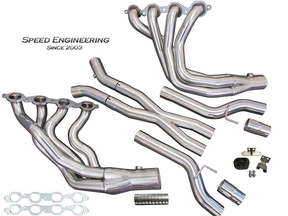 SPEED ENGINEERING LONG TUBE & X-PIPE 14+ C7 CORVETTE