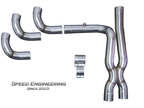 Speed Engineering SPEED ENGINEERING TRUE DUAL X-PIPE 99-18 GM TRUCK