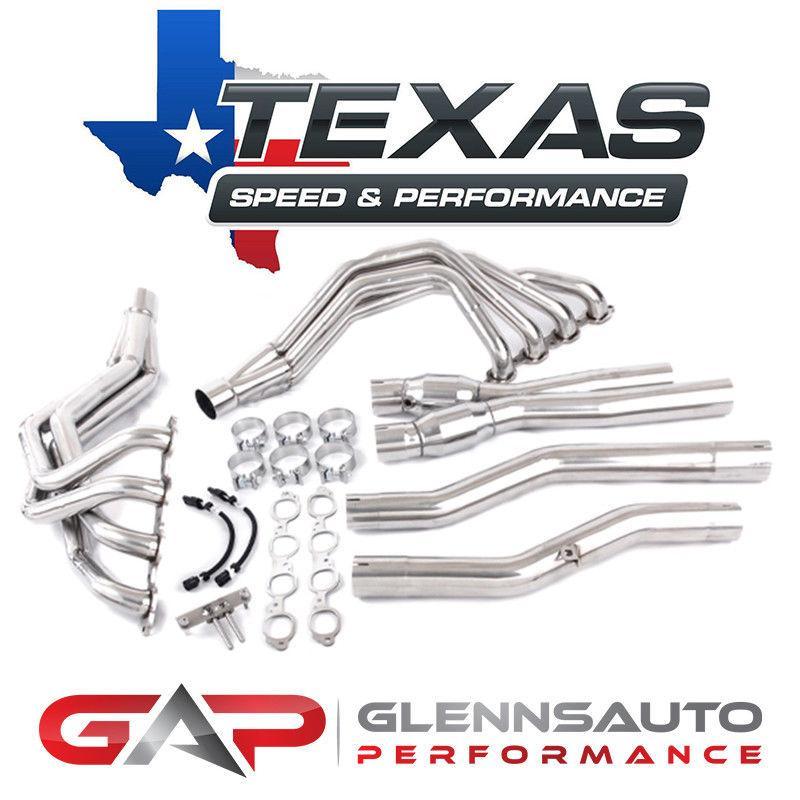 Texas Speed (TSP) 2014+ C7 & Z06 Corvette Long Tubes w/ Catted X